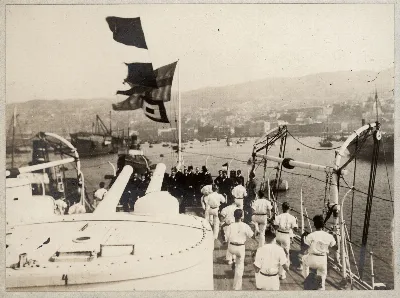 Llegada del Fylgia a Valparaíso, ca. 1923 — 1923 | Chile de Ayer