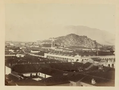 Santiago y Cerro Santa Lucía, ca. 1868 — 1865 | Chile de Ayer