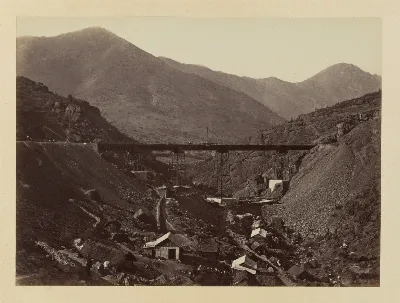 Puente Montenegro, Tren Valparaíso - Santiago, 1868 — 1865 | Chile de Ayer