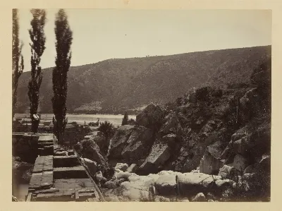 Paisaje costero sin reconocer, registrado como Viña del Mar, 1868 — 1865 | Chile de Ayer