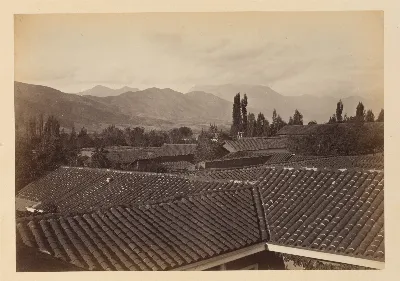 Posiblemente Santiago, lugar sin reconocer, 1868 — 1865 | Chile de Ayer