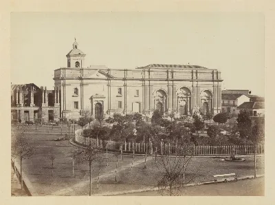 Catedral de Santiago en Plaza Mayor, 1868 — 1865 | Chile de Ayer