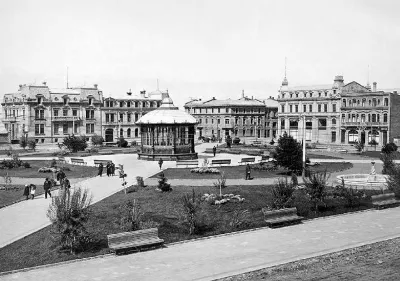 Plaza Muñoz Gamero de Punta Arenas en 1910 — 1910 | Chile de Ayer