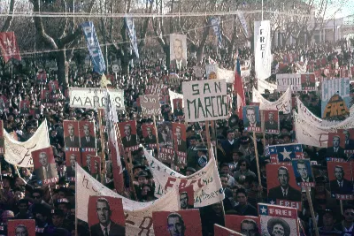 Marcha de la Patria Joven campaña presidencial Eduardo Frei Montalva, 1964 — 1964 | Chile de Ayer