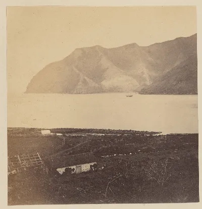 Bahía Cumberland en Isla Robinson Crusoe, 1860 — 1860 | Chile de Ayer