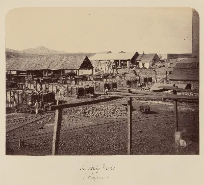 Trabajos de fundición en Guayacán, 1860 — 1860 | Chile de Ayer