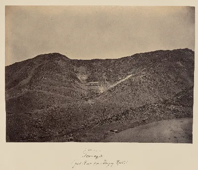 Cerro Tamaya, visto desde camino a Tongoy, 1860 — 1860 | Chile de Ayer