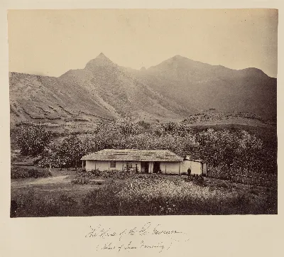 La casa del ex Gobernador, Isla Robinson Crusoe, 1860 — 1860 | Chile de Ayer