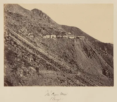 Pique minero de Cerro Tamaya, Región de Coquimbo, 1860 — 1860 | Chile de Ayer