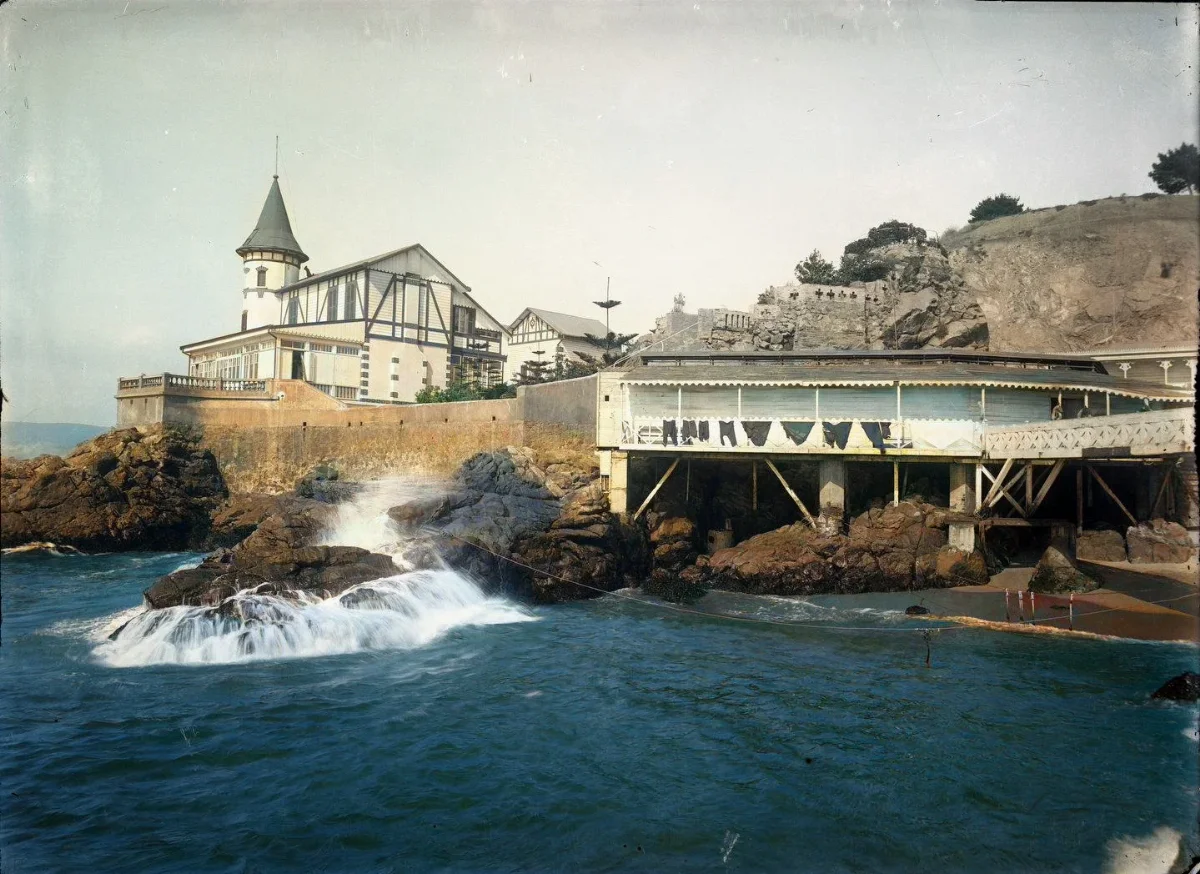 Viña del Mar en 1905 — Playa Miramar — 1905 | Chile de Ayer