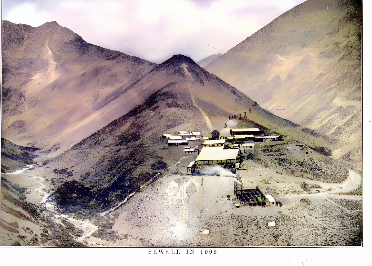 ciudad minera de sewell, 1909 — Sewell — 1909 | Chile de Ayer