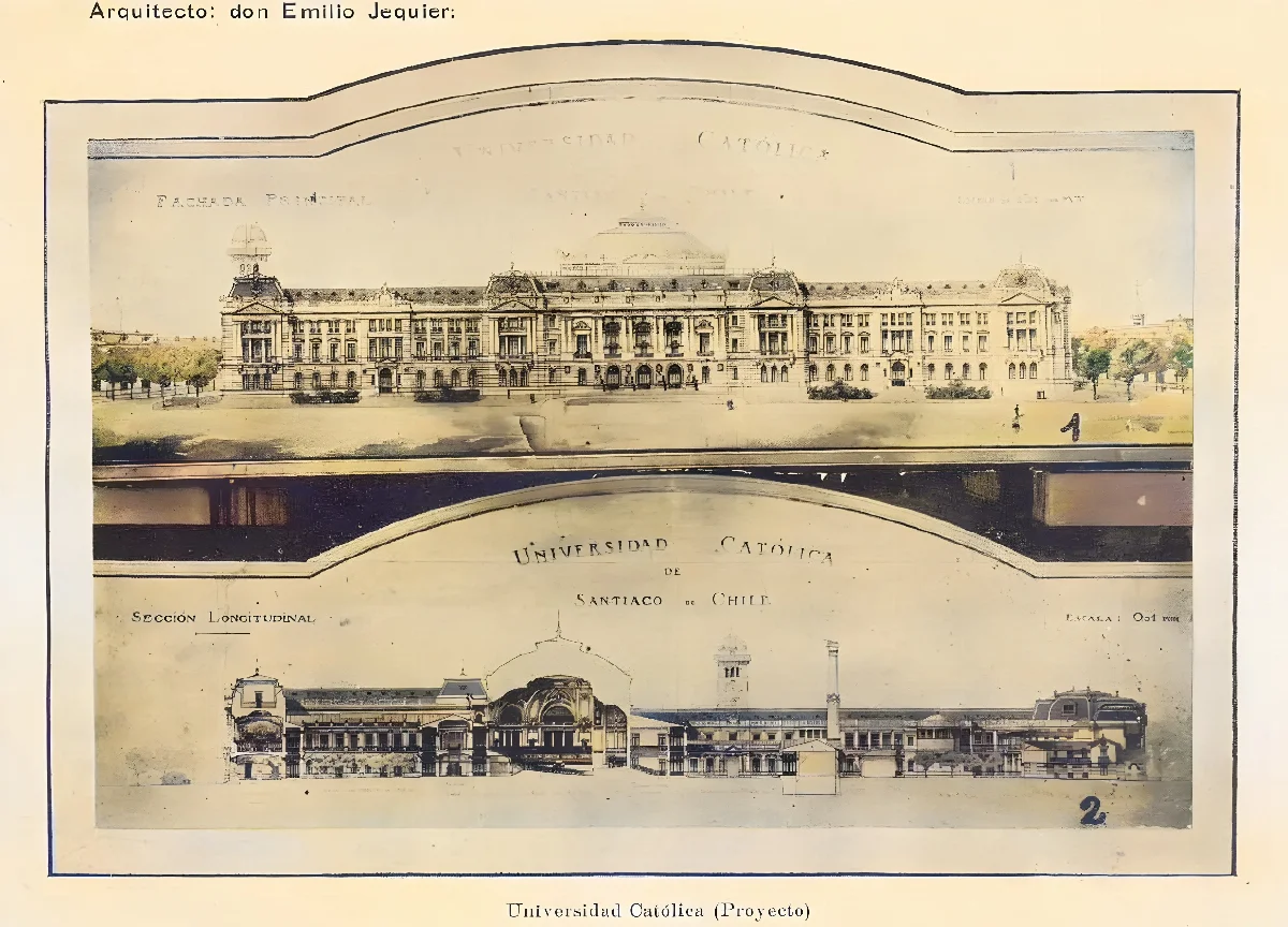 Planos Universidad Católica, 1910 — 1910 | Chile de Ayer