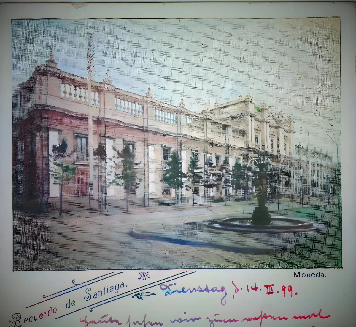La Moneda en 1899 — Palacio de La Moneda — 1899 | Chile de Ayer
