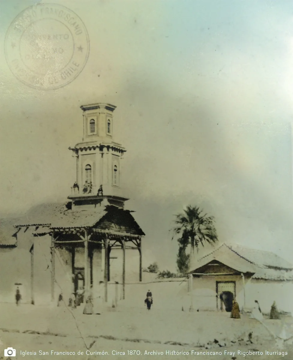 Iglesia Santa Rosa de Viterbo, 1870 — Convento San Francisco de Curimón — 1870 | Chile de Ayer