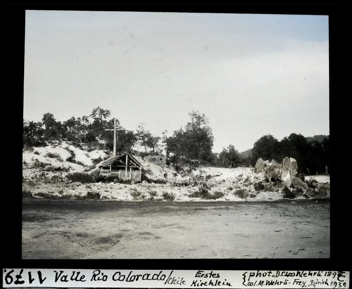 Capilla Valle Río Colorado, Chile — aprox. 1897–1940 | Chile de Ayer