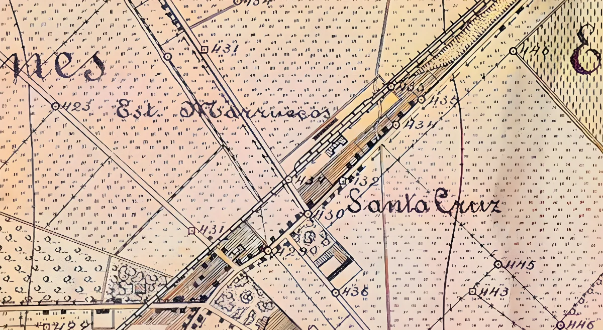 Estación Marruecos (actual estación Padre Hurtado), 1910 — 1910 | Chile de Ayer