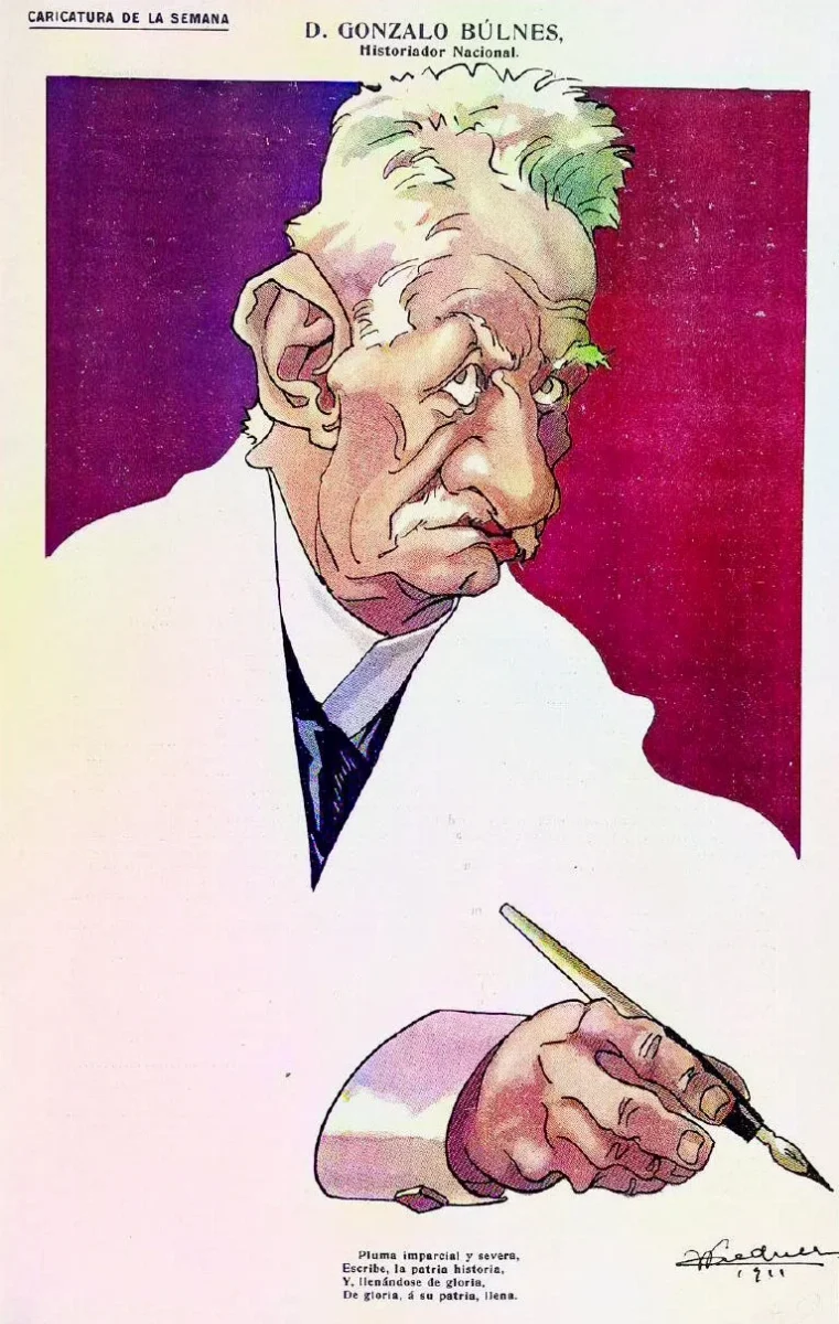 Gonzalo Bulnes por Wiedner — 1911 | Chile de Ayer