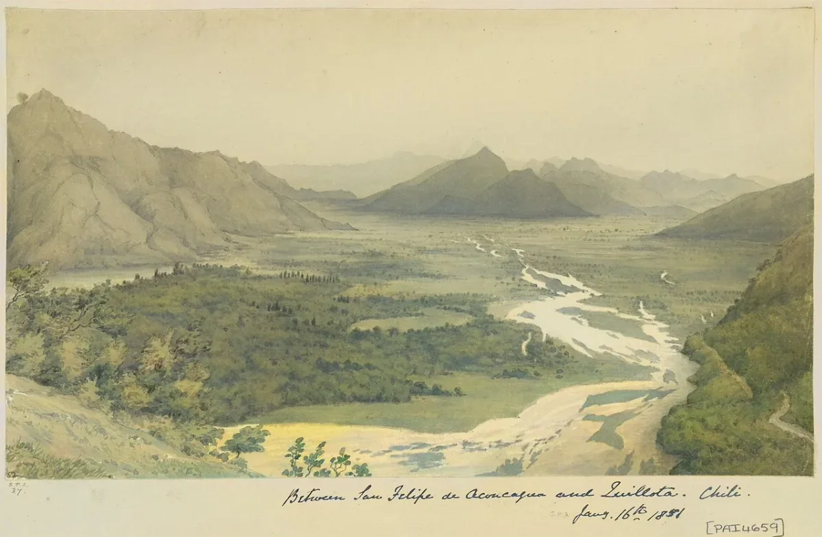 Entre San Felipe de Aconcagua y Quillota, 1851 — aprox. 1851 | Chile de Ayer
