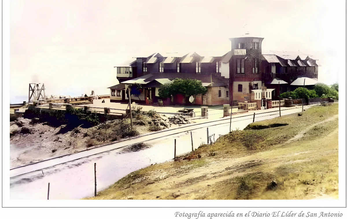Hotel Las Cruces (hoy centro de recreación Fonasa), 1912 — Hotel Las Cruces — 1912 | Chile de Ayer