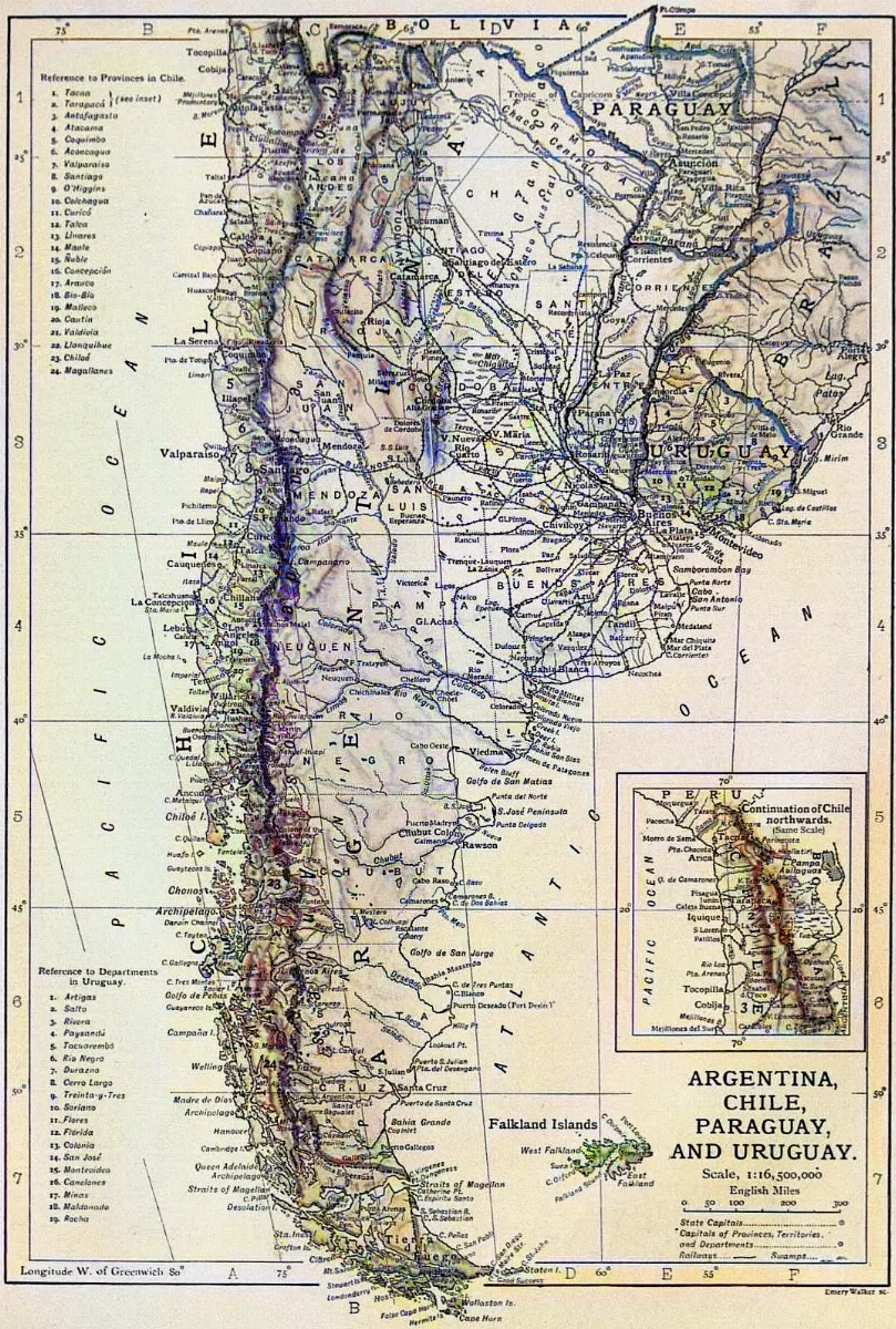 1911 Britannica-Argentina-Map — 1911 | Chile de Ayer