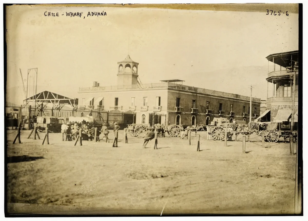 Chile - Wharf, Aduana LCCN2014701076 — Iquique — 1915 | Chile de Ayer
