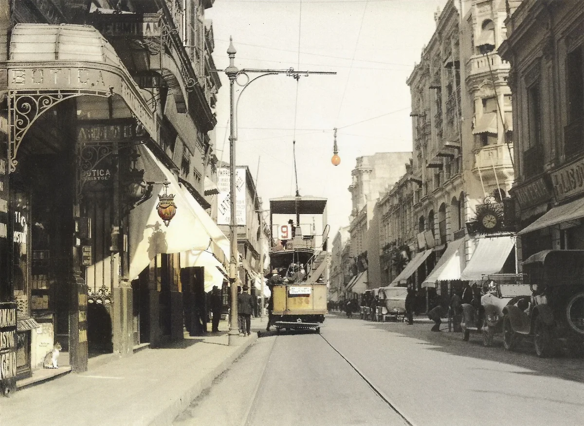 Calle Ahumada en 1920 — 1920 | Chile de Ayer
