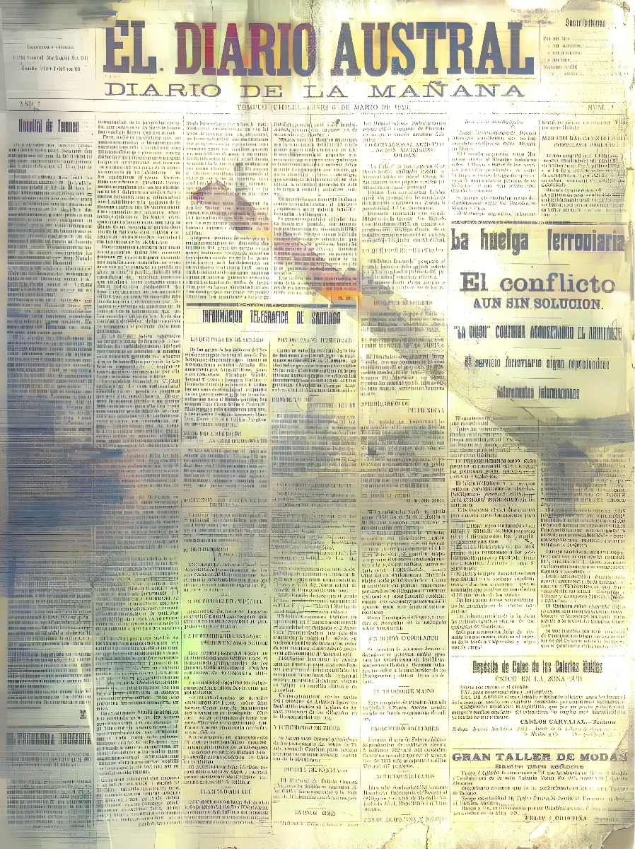 El Diario Austral 6 marzo 1916 — Temuco — 1916 | Chile de Ayer
