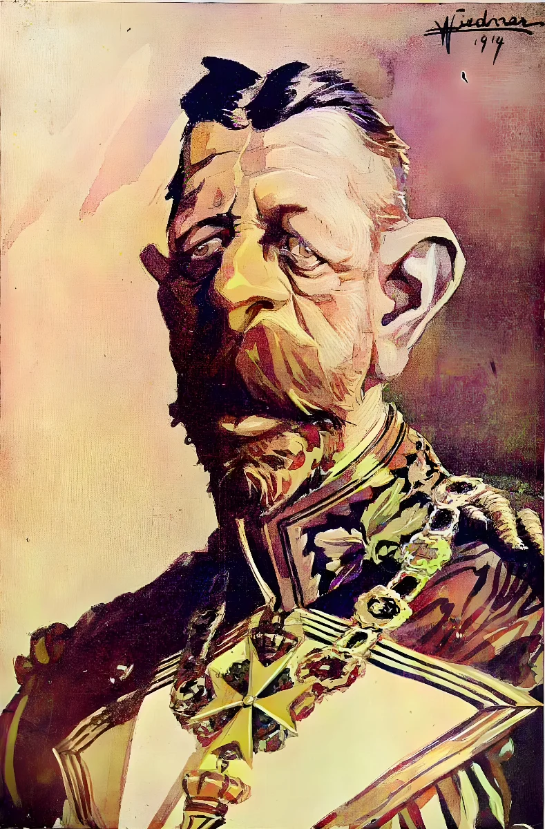 Prinz-Heinrich-Karikatur Wiedner 1914 — 1914 | Chile de Ayer