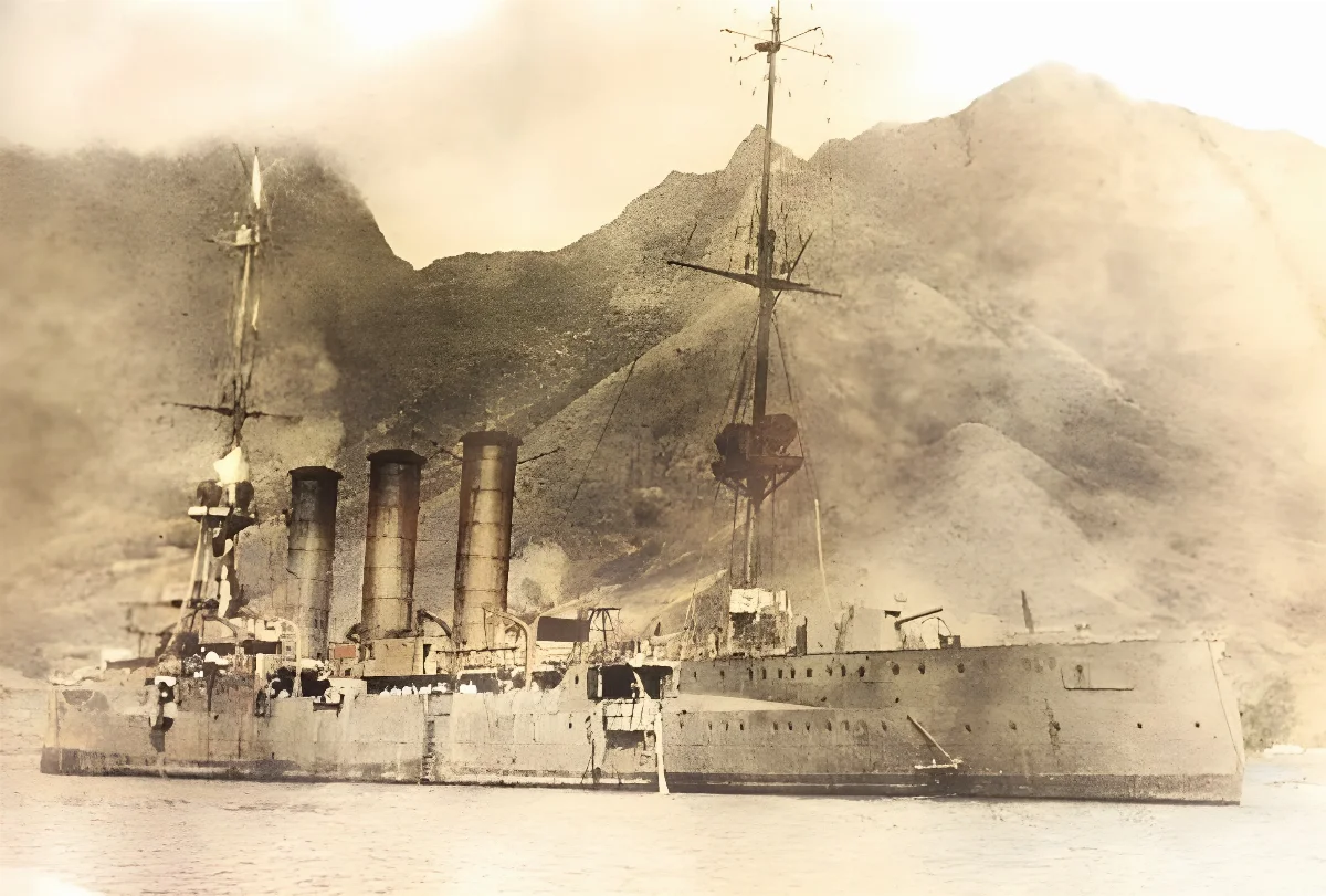 SMS Dresden before scuttling — 1915 | Chile de Ayer