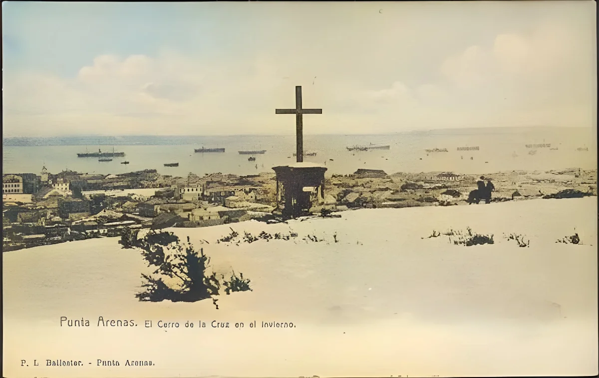 Cerro de la Cruz de Pta. Arenas en 1905 — Cerro de la Cruz — 1905 | Chile de Ayer
