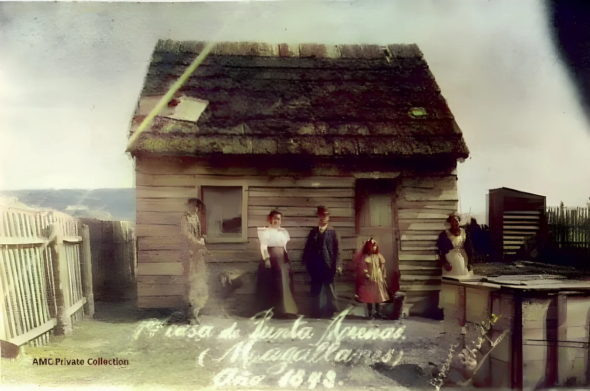 Primera casa de Punta Arenas, ca. 1850 — 1849 | Chile de Ayer