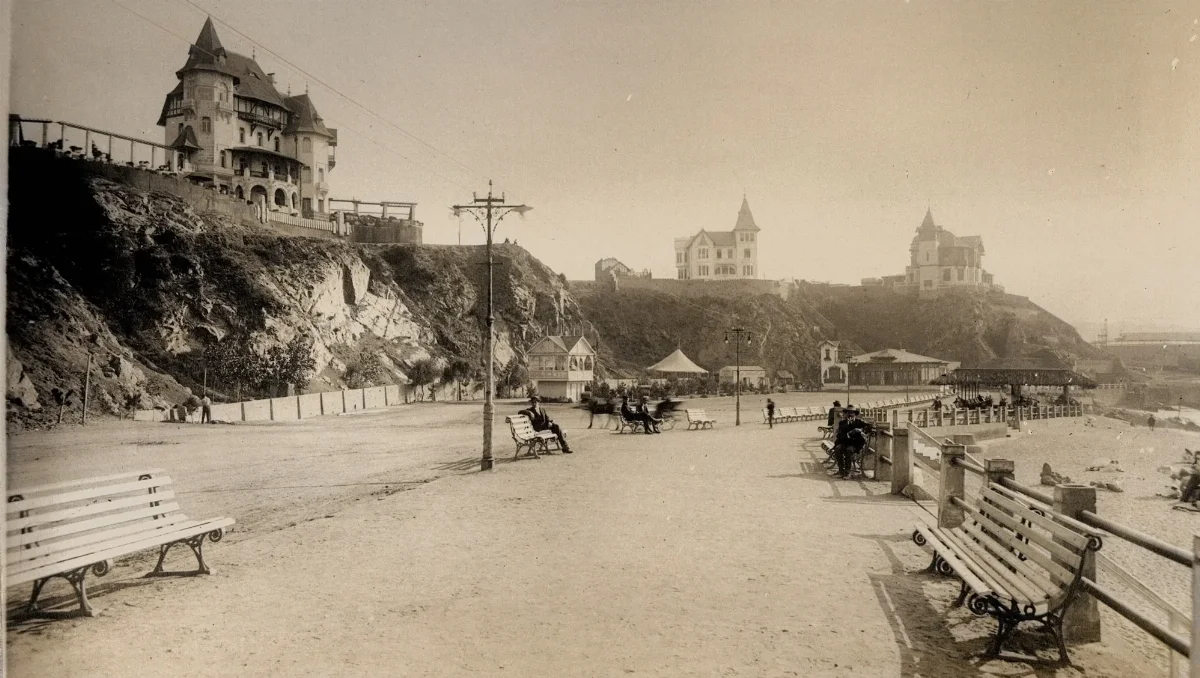 Playa Miramar circa. 1920 — Playa Miramar — 1920 | Chile de Ayer