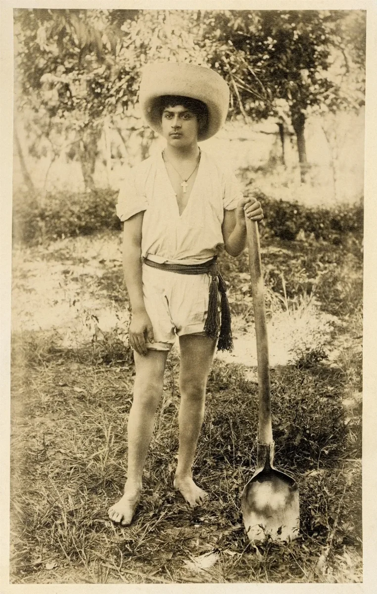 Joven campesino en cercanías de Limache, 1888 — Limache — 1888 | Chile de Ayer