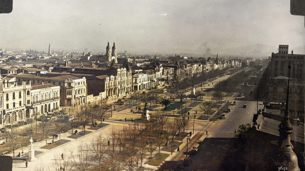 Santiago de Chile. 1931 — Alameda de las Delicias — 1931 | Chile de Ayer