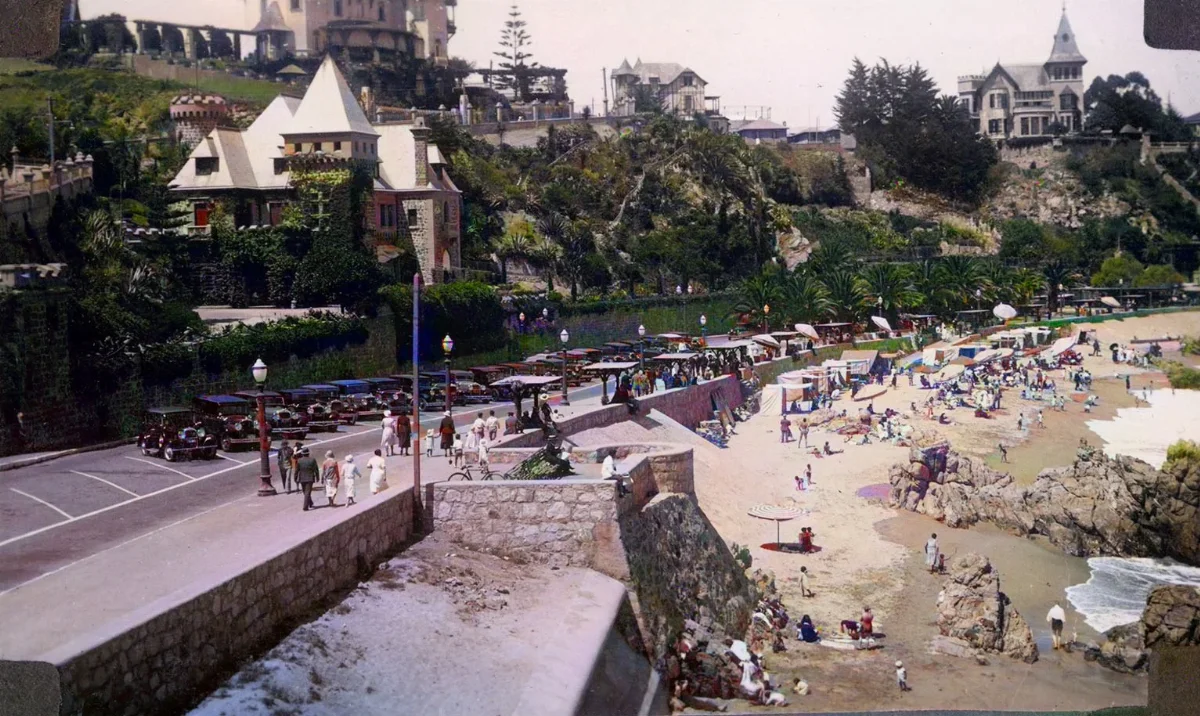 playa Miramar en 1931 — Playa Miramar — 1931 | Chile de Ayer