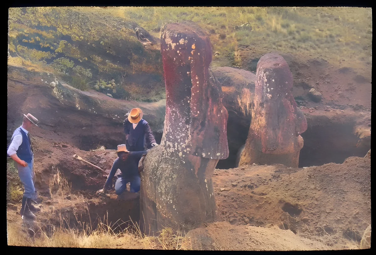 Oc,G.T.1456, Mana Expedition to Easter Island, British Museum — Isla de Pascua — 1914 | Chile de Ayer