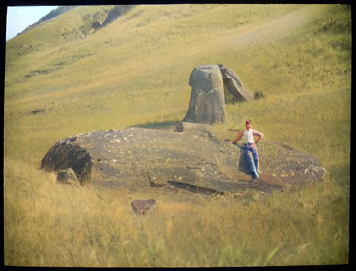 Oc,G.T.1466, Mana Expedition to Easter Island, British Museum — Isla de Pascua — 1914 | Chile de Ayer