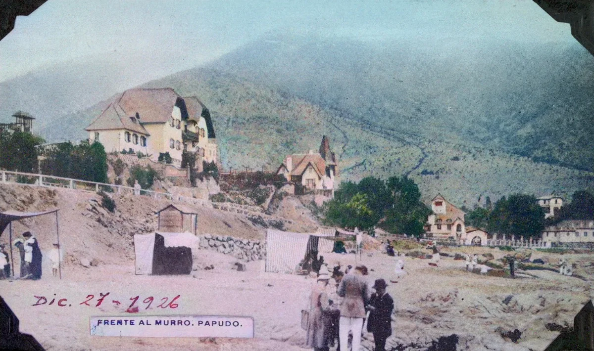 Papudo en 1926 — Costanera de Papudo — 1926 | Chile de Ayer