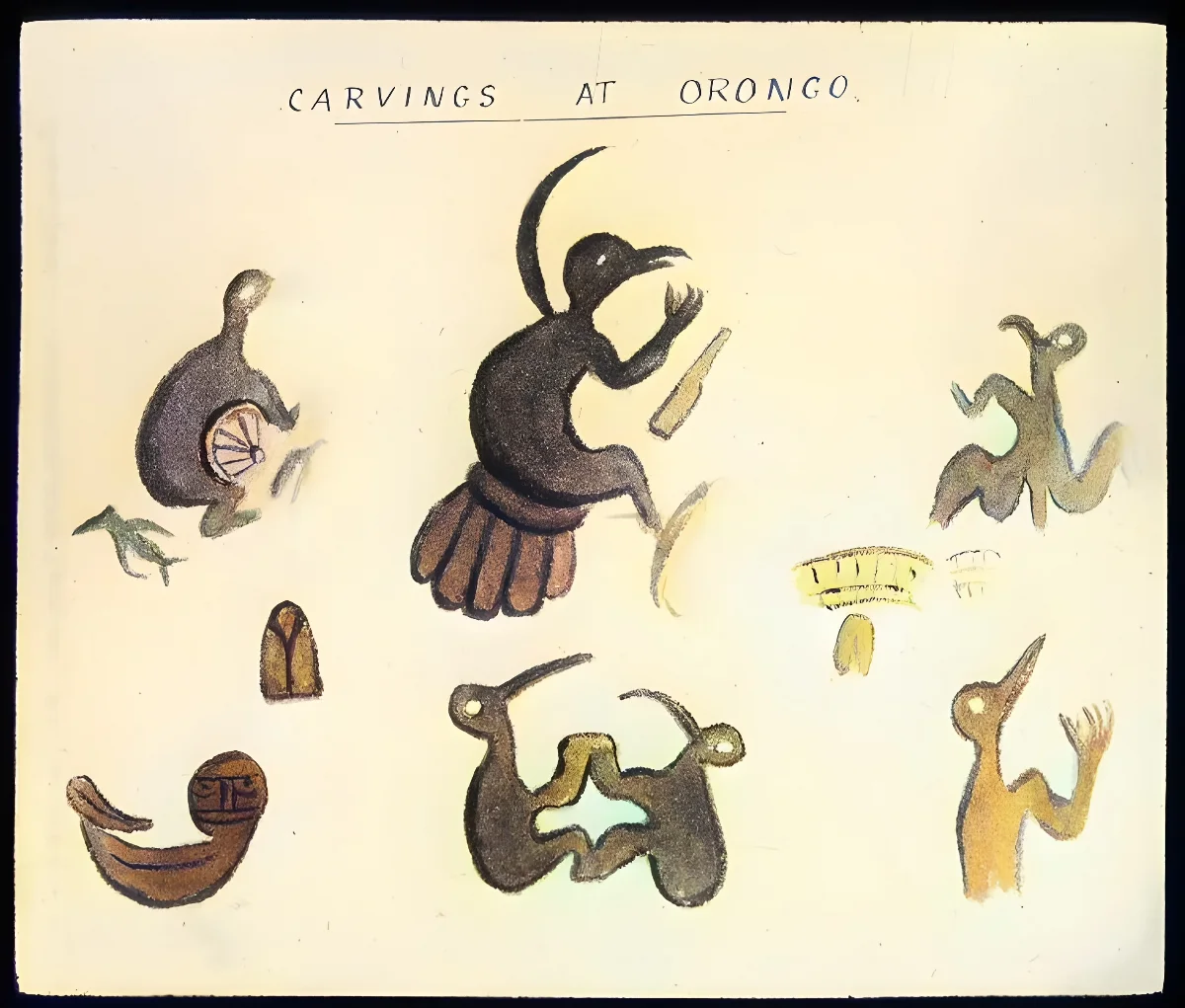 Oc,G.T.1482, Mana Expedition to Easter Island, British Museum — Isla de Pascua — 1914 | Chile de Ayer