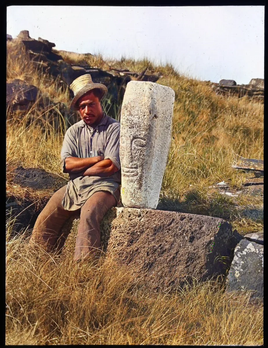 Oc,G.T.1483, Mana Expedition to Easter Island, British Museum — Isla de Pascua — 1914 | Chile de Ayer