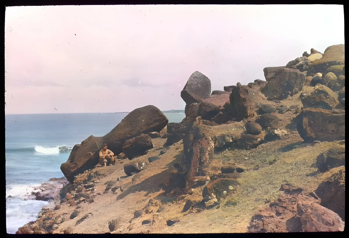 Oc,G.T.1495, Mana Expedition to Easter Island, British Museum — Isla de Pascua — 1914 | Chile de Ayer