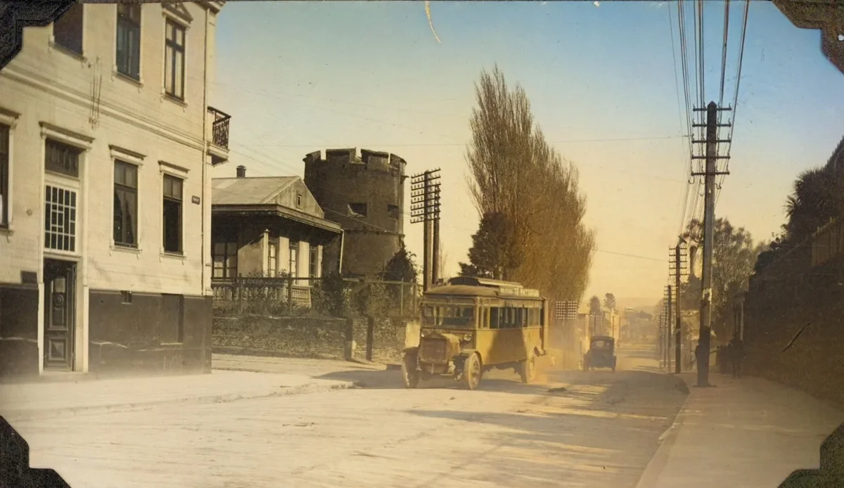 Valdivia 1926 — Torreón de Valdivia — 1926 | Chile de Ayer