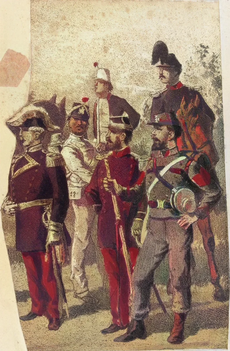 Uniformes militares chilenos de gala — aprox. 1910–1930 | Chile de Ayer