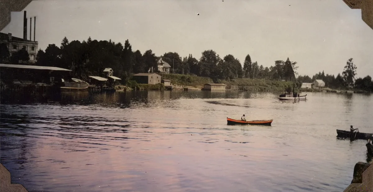 Valdivia 1926 — Río Calle Calle — 1926 | Chile de Ayer