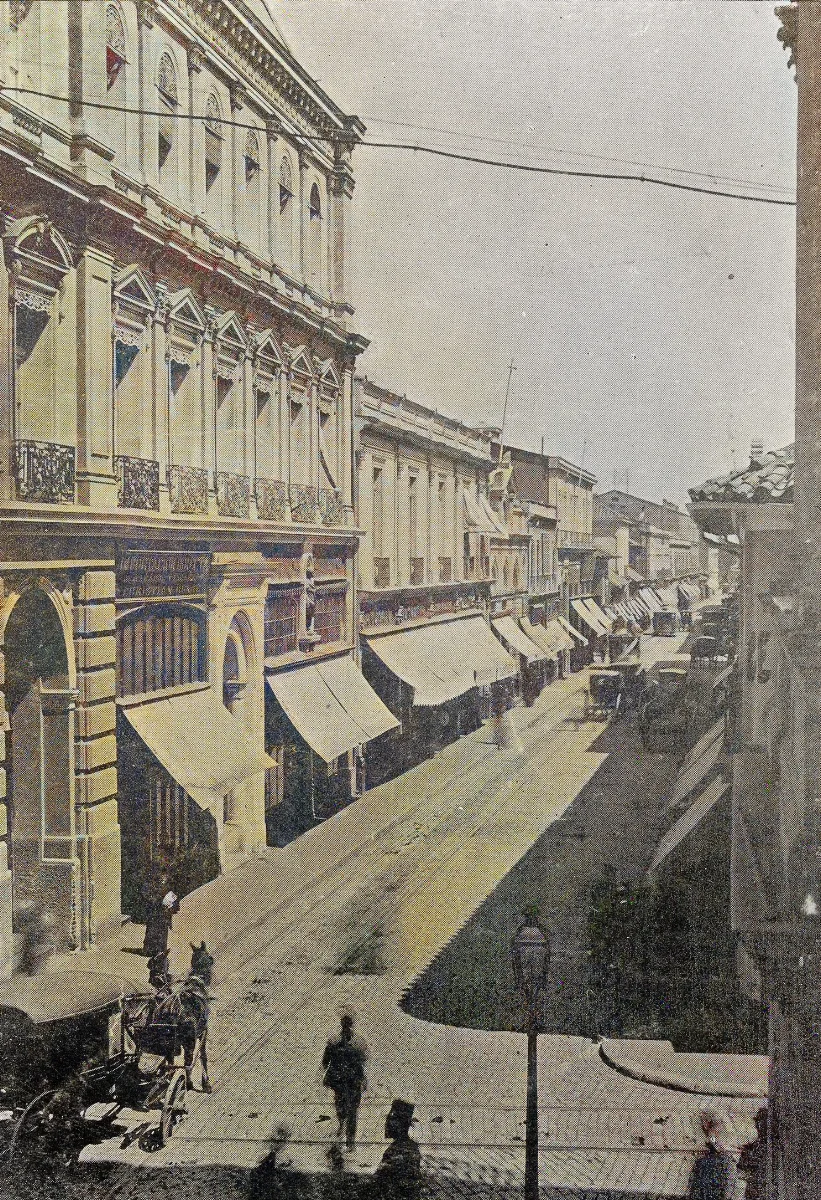 Calle Ahumada 1890 — Calle Ahumada — 1890 | Chile de Ayer