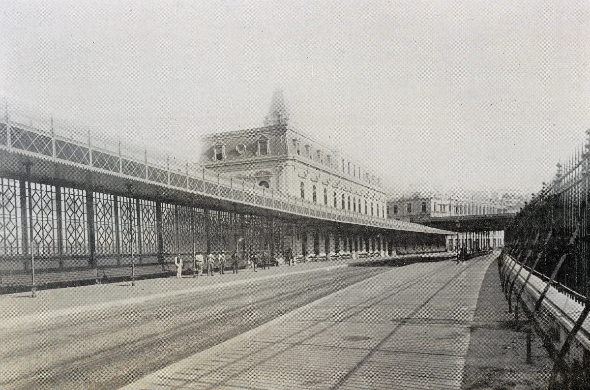 Estación Bellavista 1890 — Estación Bellavista — 1890 | Chile de Ayer