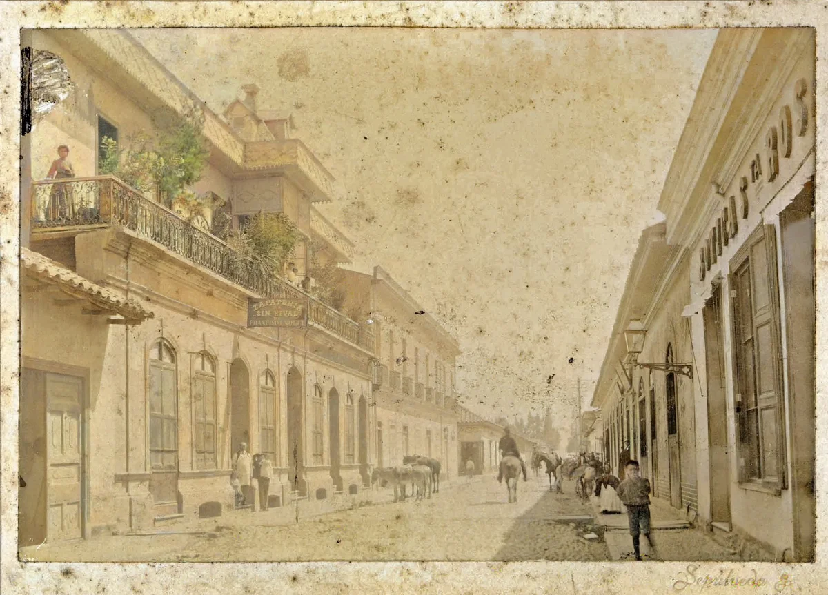 Calle en Los Andes, ca. 1910 — 1910 | Chile de Ayer