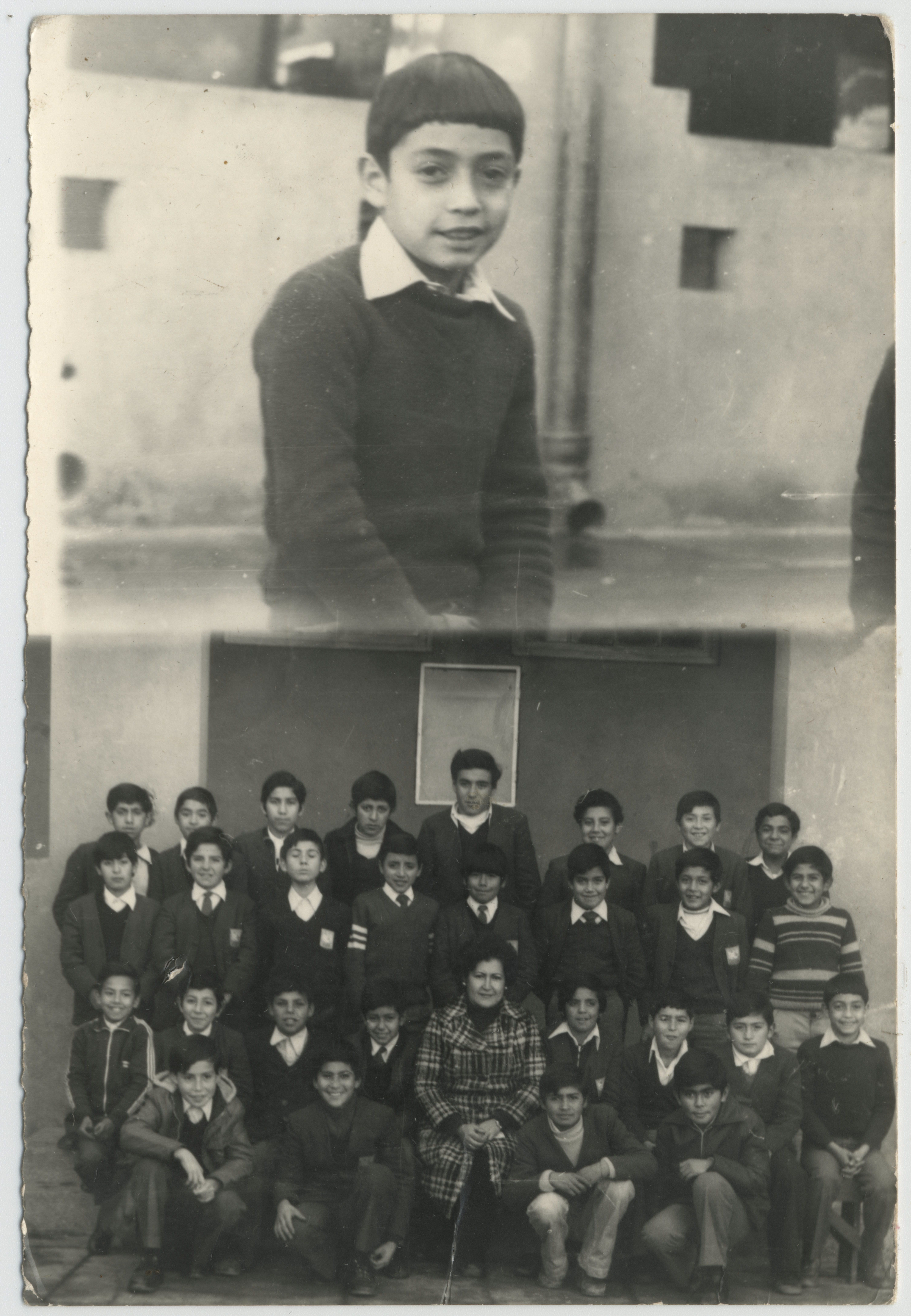 Marcelo Silva y Recuerdo de sus compañeros de curso — Los Andes — 1979 | Chile de Ayer