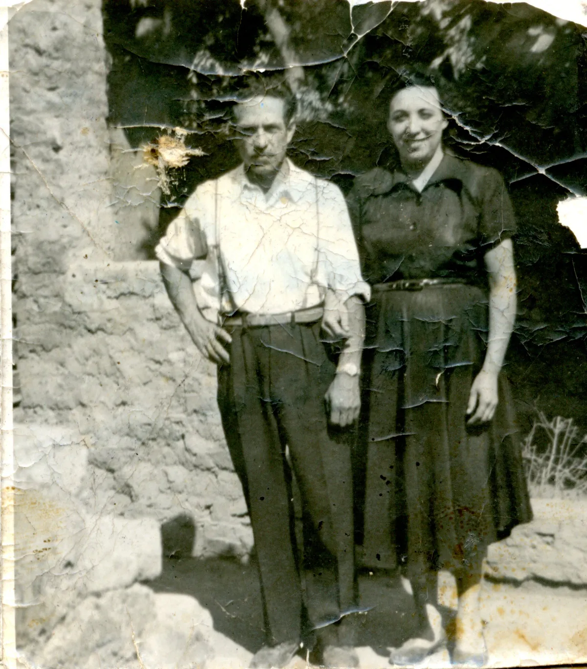 Matrimonio Isolina Fernandez y Juan Mura León — Pocuro — 1948 | Chile de Ayer