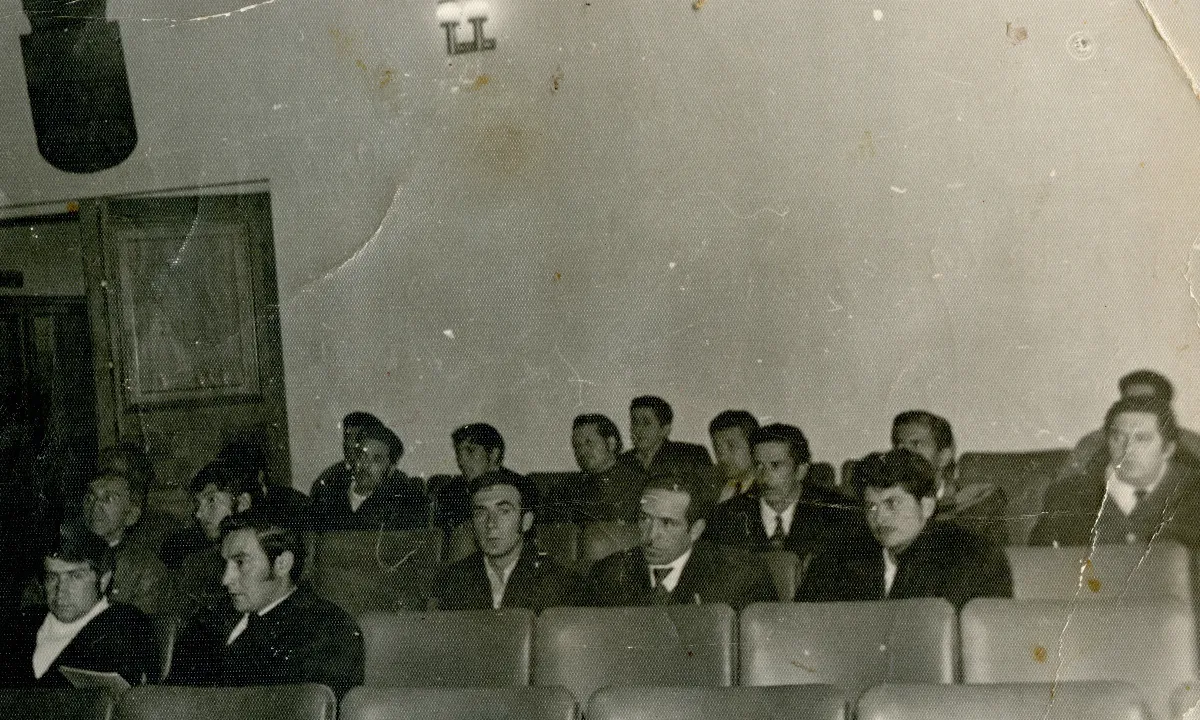 Reunión de funcionarios municipales — Los Andes — 1972 | Chile de Ayer